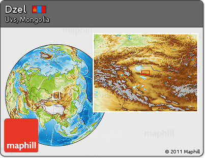 Physical Location Map of Dzel
