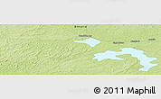 Physical Panoramic Map of the area around 49° 43' 37" N, 93° 25' 30" W