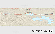 Shaded Relief Panoramic Map of the area around 49° 43' 37" N, 93° 25' 30" W