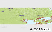 Physical Panoramic Map of the area around 49° 43' 37" N, 95° 7' 30" W