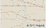 Shaded Relief Map of the area around 49° 43' 37" N, 95° 58' 29" W