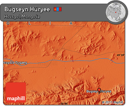 Political Map of Bügseyn Hüryee