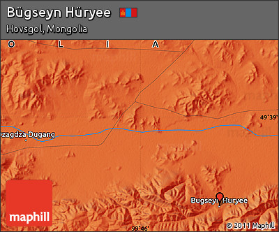 Political Map of Bügseyn Hüryee