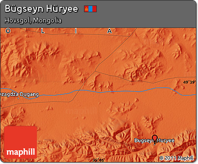 Political Map of Bügseyn Hüryee