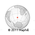 Outline Map of the Area around 49° 3' 5" S, 0° 46' 30" W, rectangular outline