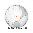 Outline Map of the Area around 49° 3' 5" S, 105° 19' 29" W, rectangular outline