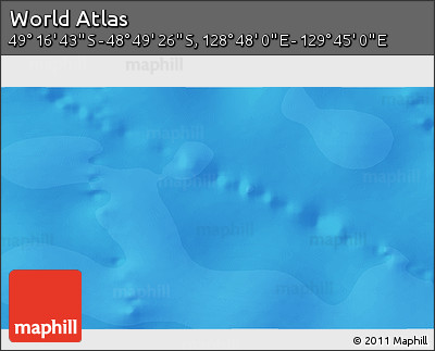 Political 3D Map of the Area around 49° 3' 5" S, 129° 16' 30" E