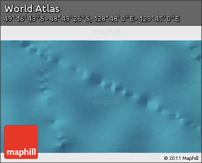 Satellite 3D Map of the Area around 49° 3' 5" S, 129° 16' 30" E