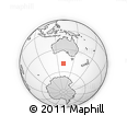 Outline Map of the Area around 49° 3' 5" S, 130° 58' 29" E, rectangular outline