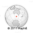 Outline Map of the Area around 49° 3' 5" S, 132° 40' 30" E, rectangular outline
