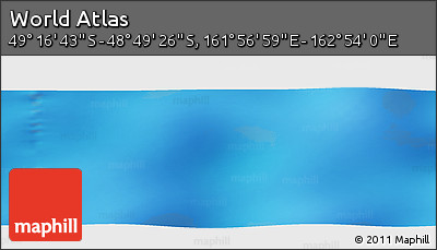 Physical Panoramic Map of the Area around 49° 3' 5" S, 162° 25' 30" E