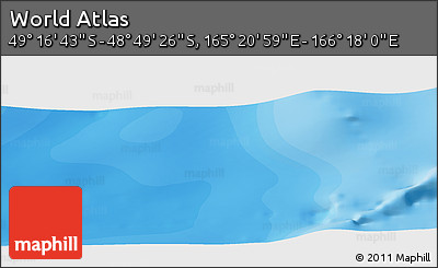 Political Panoramic Map of the Area around 49° 3' 5" S, 165° 49' 29" E
