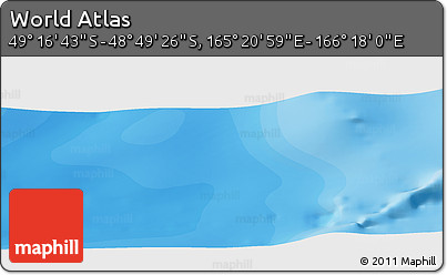 Political Panoramic Map of the Area around 49° 3' 5" S, 165° 49' 29" E