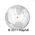 Outline Map of the Area around 49° 3' 5" S, 16° 13' 30" E, rectangular outline