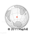 Outline Map of the Area around 49° 3' 5" S, 3° 19' 30" W, rectangular outline