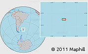 Gray Location Map of the area around 49° 3' 5" S, 49° 13' 30" W