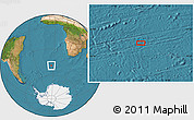 Satellite Location Map of the area around 49° 3' 5" S, 4° 10' 30" W