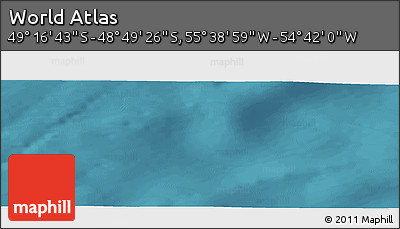 Satellite Panoramic Map of the Area around 49° 3' 5" S, 55° 10' 29" W