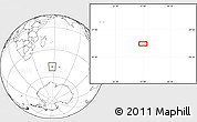 Blank Location Map of the area around 49° 3' 5" S, 57° 1' 29" E