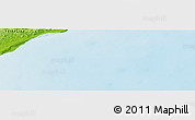 Physical Panoramic Map of the area around 49° 3' 5" S, 67° 4' 29" W