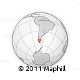 Outline Map of the Area around 49° 3' 5" S, 68° 46' 30" W, rectangular outline