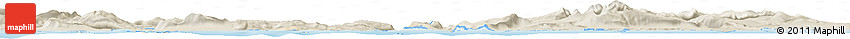 Shaded Relief Horizon Map of the Area around 49° 3' 5" S, 69° 46' 30" E Shaded Relief Horizon Map of the Area around 49° 3' 5" S, 69° 46' 30" E