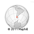 Outline Map of the Area around 49° 3' 5" S, 71° 19' 29" W, rectangular outline