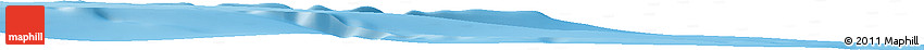 Shaded Relief Horizon Map of the Area around 49° 3' 5" S, 72° 19' 29" E