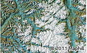 Satellite Map of the area around 49° 3' 5" S, 74° 43' 29" W