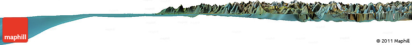 Satellite Horizon Map of the Area around 49° 3' 5" S, 75° 34' 29" W