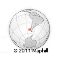 Outline Map of the Area around 49° 3' 5" S, 79° 49' 29" W, rectangular outline