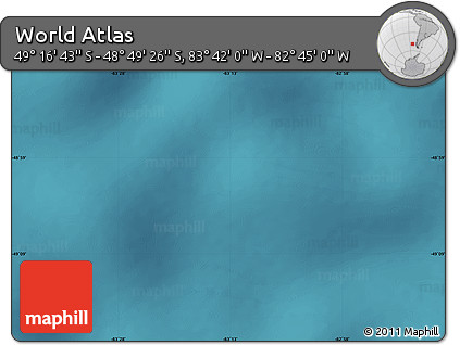 Satellite Map of the Area around 49° 3' 5" S, 83° 13' 29" W