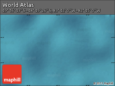 Satellite Map of the Area around 49° 3' 5" S, 83° 13' 29" W