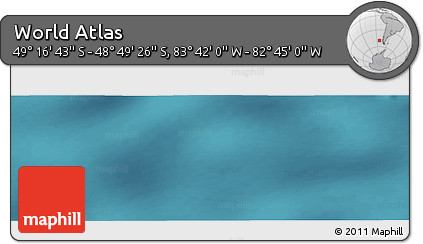 Satellite Panoramic Map of the Area around 49° 3' 5" S, 83° 13' 29" W
