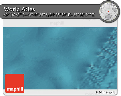 Satellite 3D Map of the Area around 49° 3' 5" S, 85° 4' 29" E
