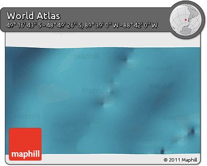 Satellite 3D Map of the Area around 49° 3' 5" S, 89° 10' 30" W