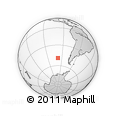 Outline Map of the Area around 49° 3' 5" S, 98° 31' 30" W, rectangular outline