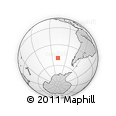 Outline Map of the Area around 49° 27' 26" S, 107° 52' 30" W, rectangular outline