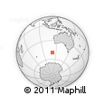 Outline Map of the Area around 49° 27' 26" S, 111° 25' 30" E, rectangular outline
