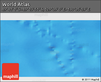 Physical 3D Map of the Area around 49° 27' 26" S, 130° 7' 30" E