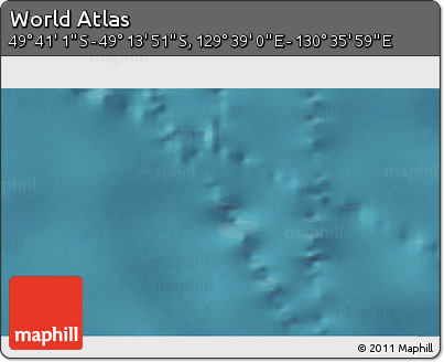 Satellite 3D Map of the Area around 49° 27' 26" S, 130° 7' 30" E