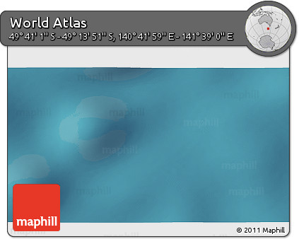 Satellite 3D Map of the Area around 49° 27' 26" S, 141° 10' 30" E