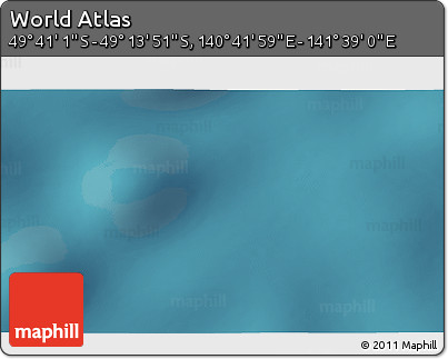 Satellite 3D Map of the Area around 49° 27' 26" S, 141° 10' 30" E