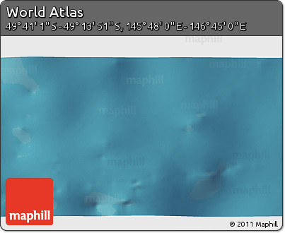 Satellite 3D Map of the Area around 49° 27' 26" S, 146° 16' 30" E