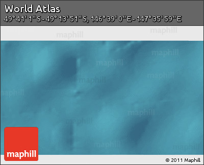 Satellite 3D Map of the Area around 49° 27' 26" S, 147° 7' 30" E