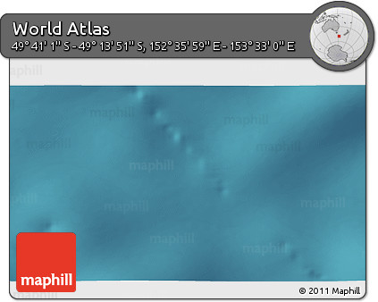 Satellite 3D Map of the Area around 49° 27' 26" S, 153° 4' 29" E