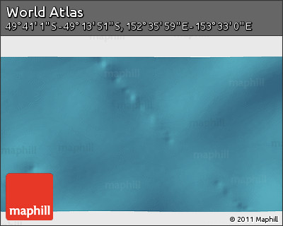 Satellite 3D Map of the Area around 49° 27' 26" S, 153° 4' 29" E