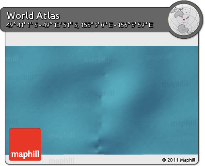 Satellite 3D Map of the Area around 49° 27' 26" S, 155° 37' 30" E