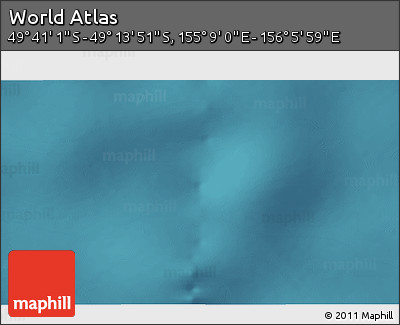 Satellite 3D Map of the Area around 49° 27' 26" S, 155° 37' 30" E