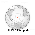 Outline Map of the Area around 49° 27' 26" S, 16° 55' 29" W, rectangular outline